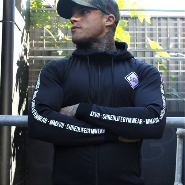 2018 autumn fitness men gyms hoodies sweatshirt bodybuilding hoody zipper casual sweatshirt men's slim fit hooded jacket, Black
2018 autumn fitness men gyms hoodies sweatshirt bodybuilding hoody zipper casual sweatshirt men's slim fit hooded jacket, Black