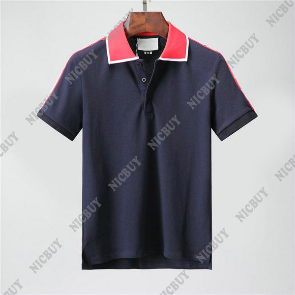summer designer brand clothing men polo classic style stripe embroidery fabric letter print t-shirt casual turn-down collar tee shirt, White;black
summer designer brand clothing men polo classic style stripe embroidery fabric letter print t-shirt casual turn-down collar tee shirt, White;black