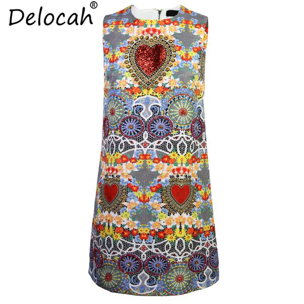 delocah 2018 new autumn winter women dress fashion runway design sleeveless gorgeous diamonds vintage printed slim mini dress, Black;gray
delocah 2018 new autumn winter women dress fashion runway design sleeveless gorgeous diamonds vintage printed slim mini dress, Black;gray