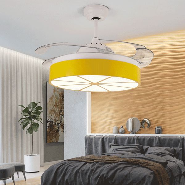 led ceiling invisible fan lights timing remote control frequency conversion motor warm white light pendant lamp remote control lemon
led ceiling invisible fan lights timing remote control frequency conversion motor warm white light pendant lamp remote control lemon