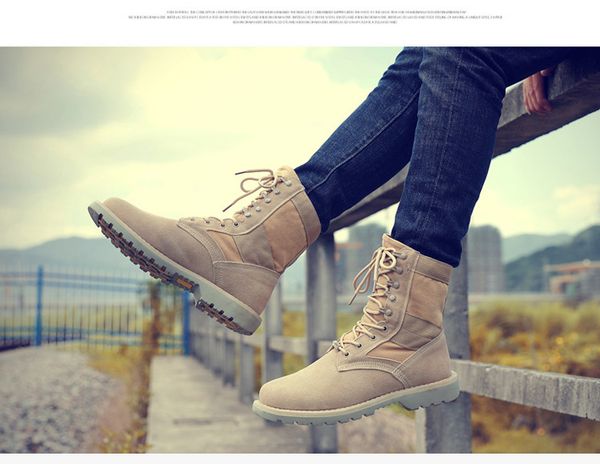 womens genuine leather martin boots desert ankle army boots outdoors ladies middle half boot canvas leather melt shoes zy838, Black
womens genuine leather martin boots desert ankle army boots outdoors ladies middle half boot canvas leather melt shoes zy838, Black