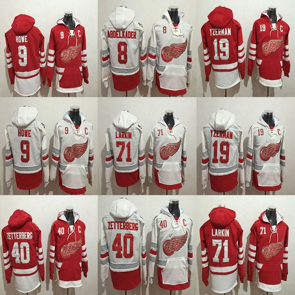 Men Detroit Red Wings Hoodies 40 Henrik Zetterberg 71 Dylan Larkin 9 Gordie Howe 19 Steve Yzerman 8 Abdelkader Hockey Hooded Sweats
Men Detroit Red Wings Hoodies 40 Henrik Zetterberg 71 Dylan Larkin 9 Gordie Howe 19 Steve Yzerman 8 Abdelkader Hockey Hooded Sweats