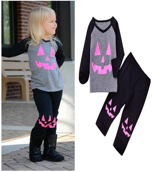 2018 new children halloween set baby girls pumpkin printing outfits long-sleeved t shirt +pants 2pcs tracksuit suit kids clothing, White
2018 new children halloween set baby girls pumpkin printing outfits long-sleeved t shirt +pants 2pcs tracksuit suit kids clothing, White