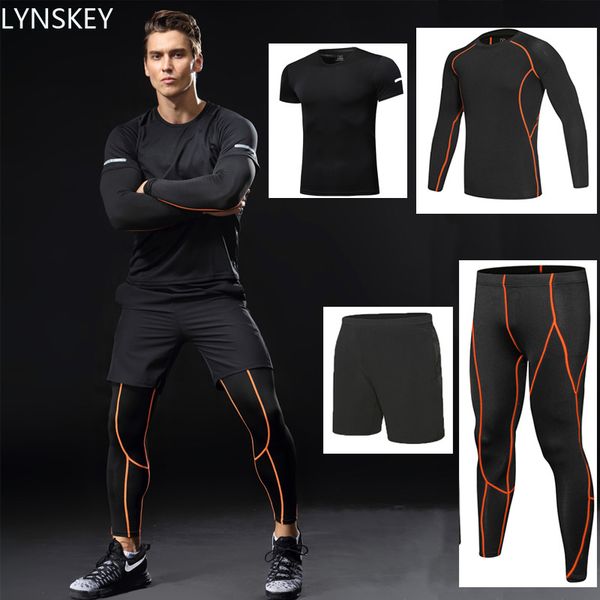 lynskey 4 pieces dry fit compression tracksuit fitness tight running set t-shirt legging men's sportswear gym sport suit, Black;blue
lynskey 4 pieces dry fit compression tracksuit fitness tight running set t-shirt legging men's sportswear gym sport suit, Black;blue