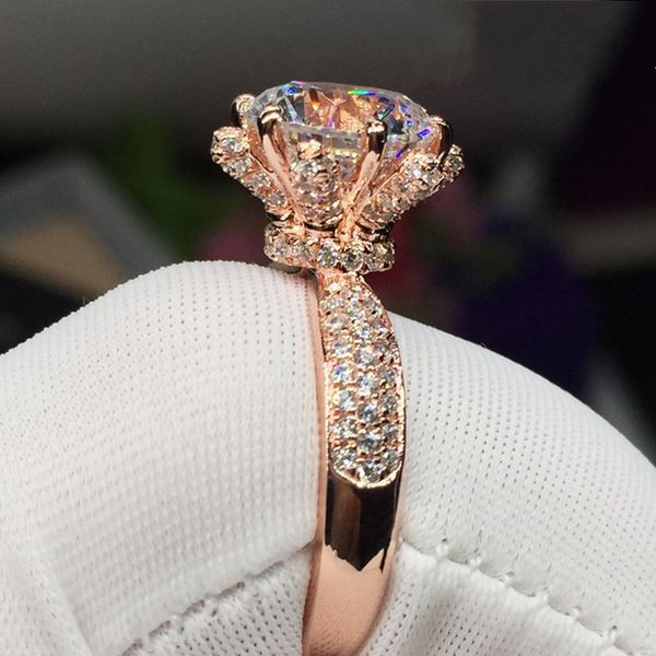 flower style women fashion rose gold filled & 925 sterling silver rings 3ct diamonique cz engagement wedding band ring for women, Slivery;golden
flower style women fashion rose gold filled & 925 sterling silver rings 3ct diamonique cz engagement wedding band ring for women, Slivery;golden