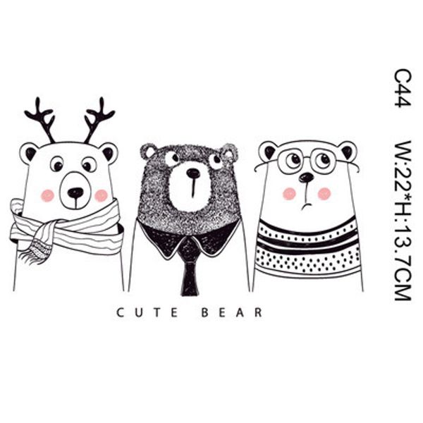 sewing notions & tools kid magic sticker cartoon bear dear animal diy stickers for t shirt funny patches iron-on transfers clothes, Black
sewing notions & tools kid magic sticker cartoon bear dear animal diy stickers for t shirt funny patches iron-on transfers clothes, Black