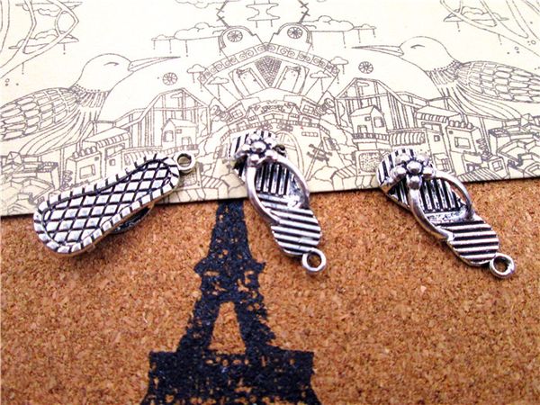 30pcs - slippers charm - 3d silver flip flops pendants,sandals charms,jewelry making findings, 23x9mm, Bronze;silver
30pcs - slippers charm - 3d silver flip flops pendants,sandals charms,jewelry making findings, 23x9mm, Bronze;silver