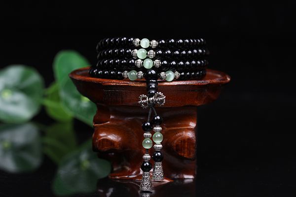 natural 6mm black onyx beaded bracelet tibetan buddhist 108 prayer beads bracelet gourd mala prayer for meditation, Golden;silver
natural 6mm black onyx beaded bracelet tibetan buddhist 108 prayer beads bracelet gourd mala prayer for meditation, Golden;silver