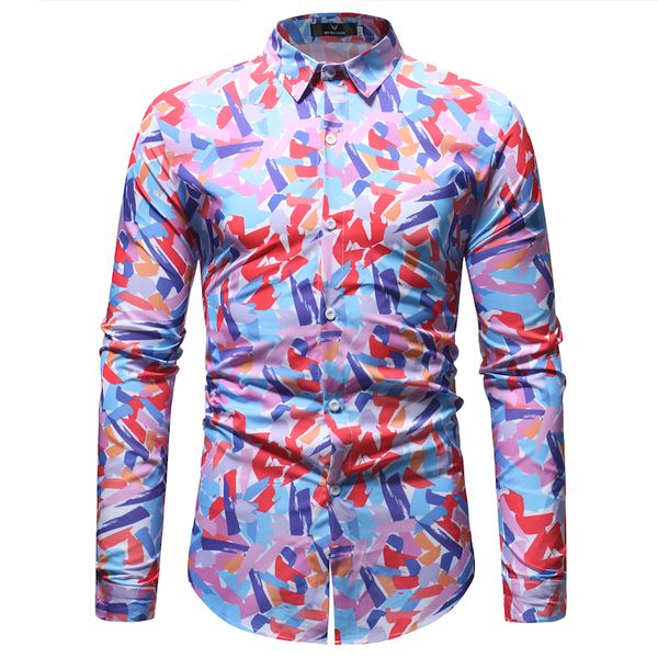 colorful printed slim fit long sleeve shirt men 2018 spring autumn new casual button down dress shirts brand mens clothing xxxl, White;black
colorful printed slim fit long sleeve shirt men 2018 spring autumn new casual button down dress shirts brand mens clothing xxxl, White;black