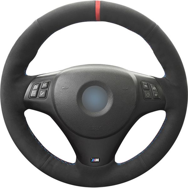 diy hand-stitched black suede car steering wheel cover for bmw m3 2009-2013 m1 coupe
diy hand-stitched black suede car steering wheel cover for bmw m3 2009-2013 m1 coupe