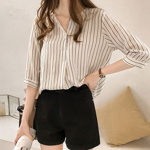 new 2018 summer plus size 4xl white shirt female big size stripe casual women blouse shirt chiffon female blusas 0753 30
new 2018 summer plus size 4xl white shirt female big size stripe casual women blouse shirt chiffon female blusas 0753 30