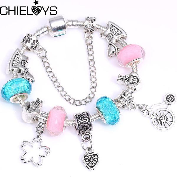 chieloys pink blue crystal charm bracelets for women with cartoon beads bracelets &bangles diy jewelry bracelet gift, Golden;silver
chieloys pink blue crystal charm bracelets for women with cartoon beads bracelets &bangles diy jewelry bracelet gift, Golden;silver