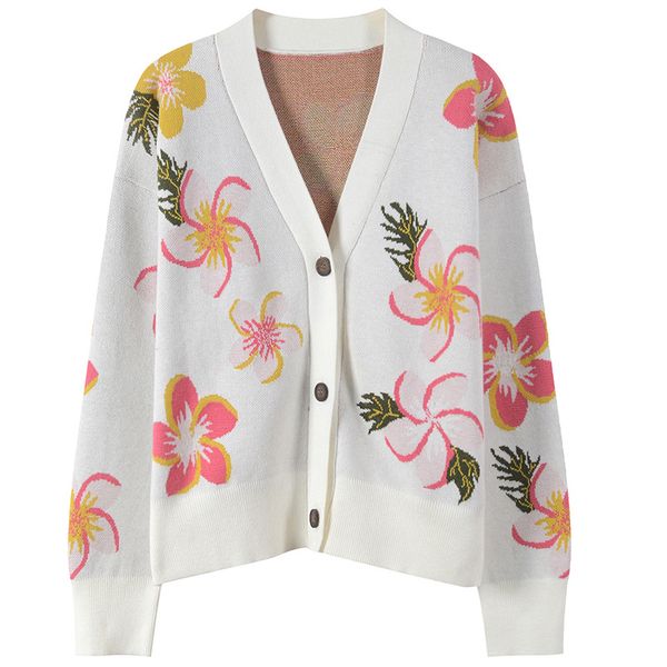sruilee cute color block flower jacquard cardigans 2018 new autumn overcoat women cardigan loose knit runway outwear winter, White;black
sruilee cute color block flower jacquard cardigans 2018 new autumn overcoat women cardigan loose knit runway outwear winter, White;black