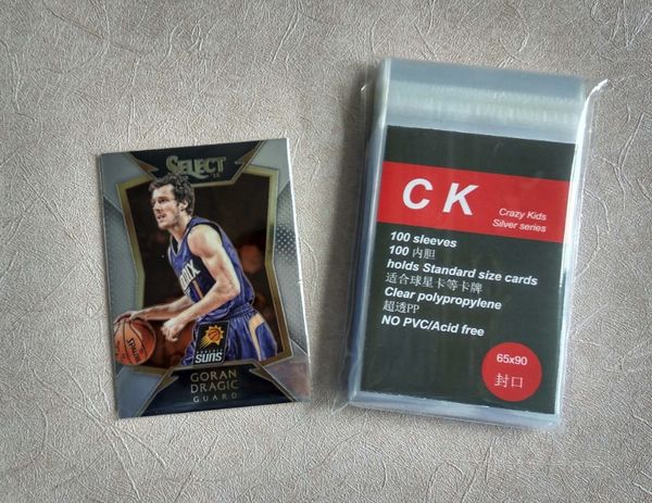 100pcs sports card games sleeves 65x90 mm
100pcs sports card games sleeves 65x90 mm