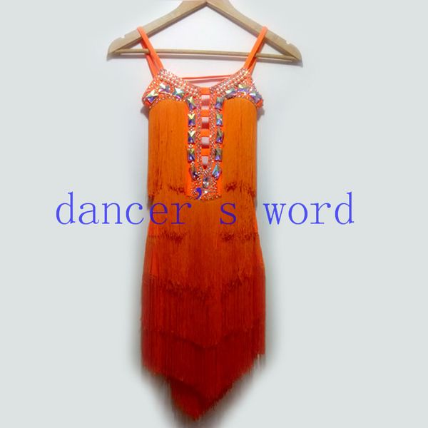 new style latin dance costume diamond tassel latin dance competition dress for women child dresses s-4xl f26, Black;red
new style latin dance costume diamond tassel latin dance competition dress for women child dresses s-4xl f26, Black;red