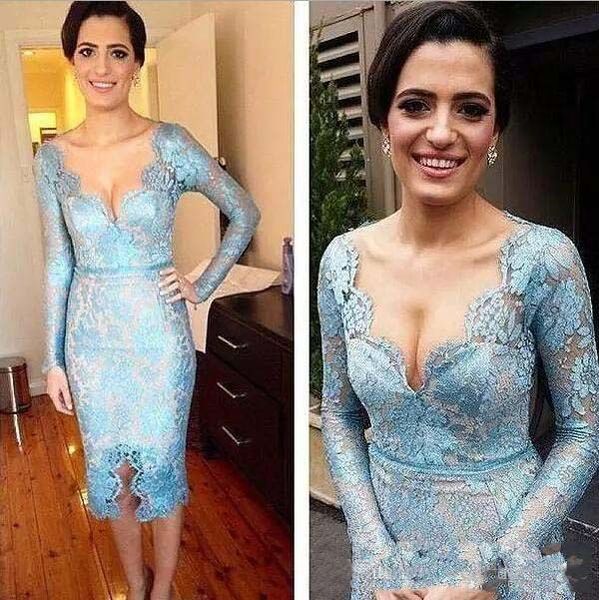 Sexy Sheath 2018 Mother Of The Bride Dresses Knee Length Long Sleeves Lace Appliques Front Split Charming Mother Dresses Evening Dresses
Sexy Sheath 2018 Mother Of The Bride Dresses Knee Length Long Sleeves Lace Appliques Front Split Charming Mother Dresses Evening Dresses