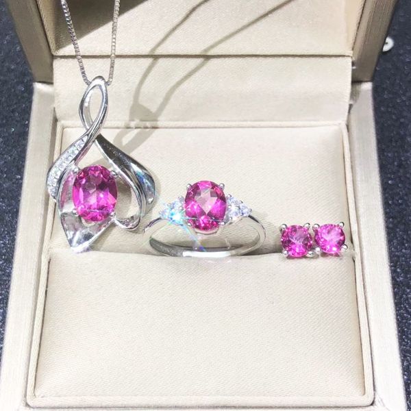 dj ch 925 sterling silver jewelry set natural mystic z pink oval cut gemstone necklace earring ring sets women jewelry set, Black
dj ch 925 sterling silver jewelry set natural mystic z pink oval cut gemstone necklace earring ring sets women jewelry set, Black