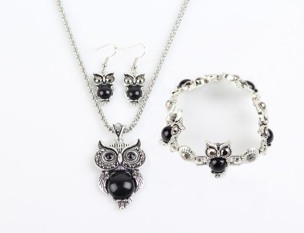 jewelry sets turquoise owls earrings pendant necklaces bracelets set for women girl party gift fashion retro jewelry christmas gift, Black
jewelry sets turquoise owls earrings pendant necklaces bracelets set for women girl party gift fashion retro jewelry christmas gift, Black