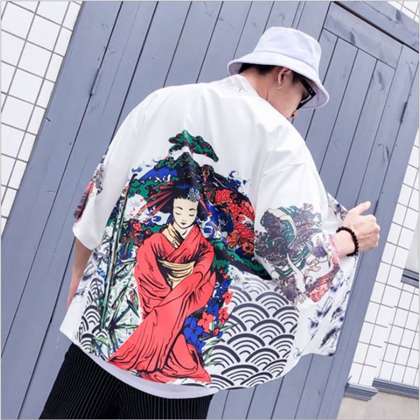 new summer mens kimono japanese clothes streetwear casual kimonos jackets harajuku japan style cardigan outwear streetwear style, Black;brown
new summer mens kimono japanese clothes streetwear casual kimonos jackets harajuku japan style cardigan outwear streetwear style, Black;brown