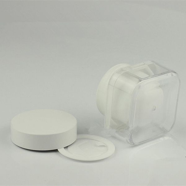 50g double wall white jar cosmetic container empty cream jar ,60ml plastic cosmetic lotion bottle f1317 
50g double wall white jar cosmetic container empty cream jar ,60ml plastic cosmetic lotion bottle f1317