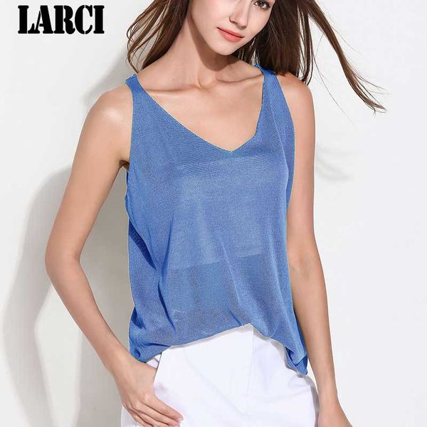 larci 2018 women summer tank sleeveless blouse shirt casual loose knitted v-neck vest cami female ladies lzj040, White
larci 2018 women summer tank sleeveless blouse shirt casual loose knitted v-neck vest cami female ladies lzj040, White