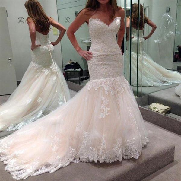 2020 beads appliques lace mermaid wedding dresses sweetheart off shoulder lace up back sleeveless long wedding dress vestido de novia, White
2020 beads appliques lace mermaid wedding dresses sweetheart off shoulder lace up back sleeveless long wedding dress vestido de novia, White