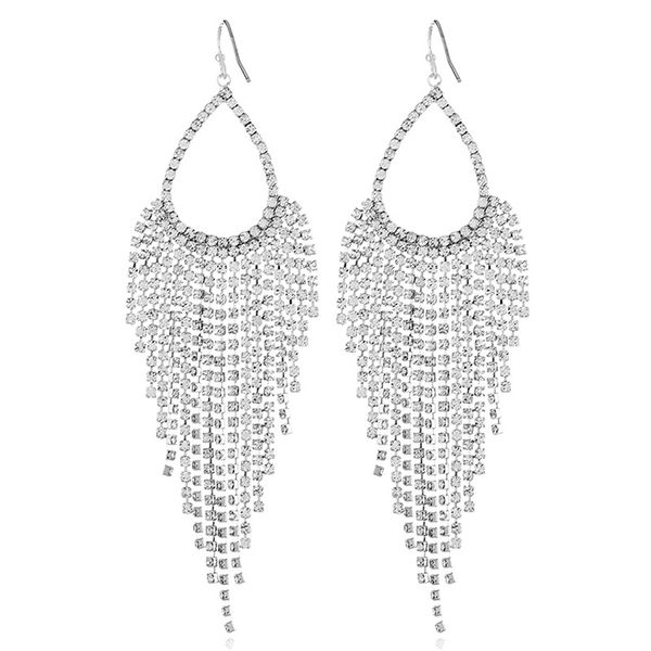 long fringe drop earring for women bling rhinestone tassel earrings 2018 bridal wedding earings big prom party stage jewelry, Golden
long fringe drop earring for women bling rhinestone tassel earrings 2018 bridal wedding earings big prom party stage jewelry, Golden