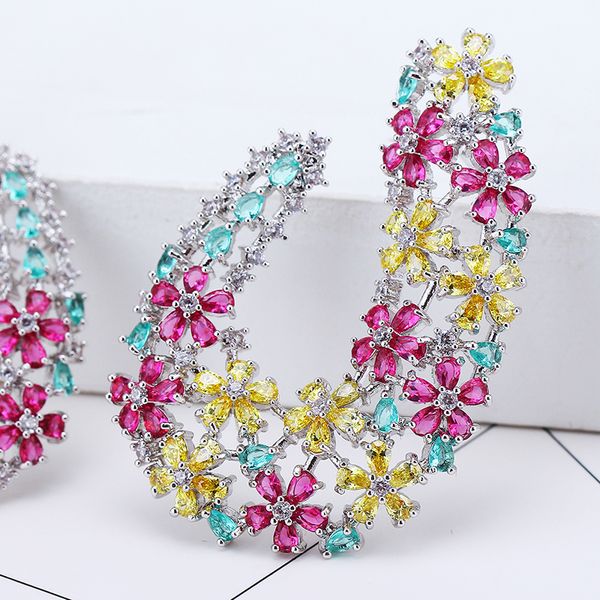 wholesale luxury wedding party large size stud earring shining colorful cubic zirconia bloom flower01, Golden;silver
wholesale luxury wedding party large size stud earring shining colorful cubic zirconia bloom flower01, Golden;silver