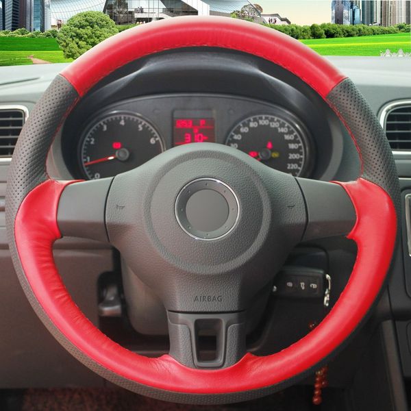 red black genuine leather car steering wheel cover for volkswagen golf 6 mk6 vw polo sagitar bora santana jetta mk6 mk5
red black genuine leather car steering wheel cover for volkswagen golf 6 mk6 vw polo sagitar bora santana jetta mk6 mk5