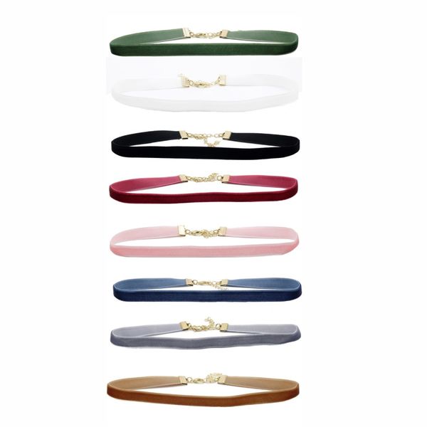 2016 8pcs/lot black velvet choker necklaces for women colorful chokers necklaces pink chocker collares mujer collier vn030, Golden;silver
2016 8pcs/lot black velvet choker necklaces for women colorful chokers necklaces pink chocker collares mujer collier vn030, Golden;silver