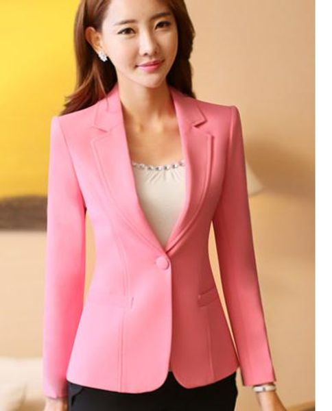 western-style clothes female coat korean spring and autumn long sleeve cultivate one's moral character, White;black
western-style clothes female coat korean spring and autumn long sleeve cultivate one's moral character, White;black