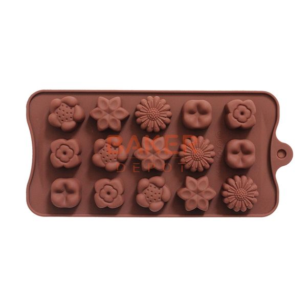 wholesale- new 15 holes with 5 kinds of flower silicone chocolate mould ice cube tray mold diy baking molds cdsm-229
wholesale- new 15 holes with 5 kinds of flower silicone chocolate mould ice cube tray mold diy baking molds cdsm-229