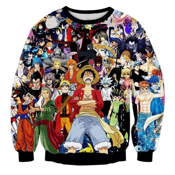 new fashion anime one piece 3d print sweats fashion clothing women men sweatshirt casual pullovers k168, Black
new fashion anime one piece 3d print sweats fashion clothing women men sweatshirt casual pullovers k168, Black