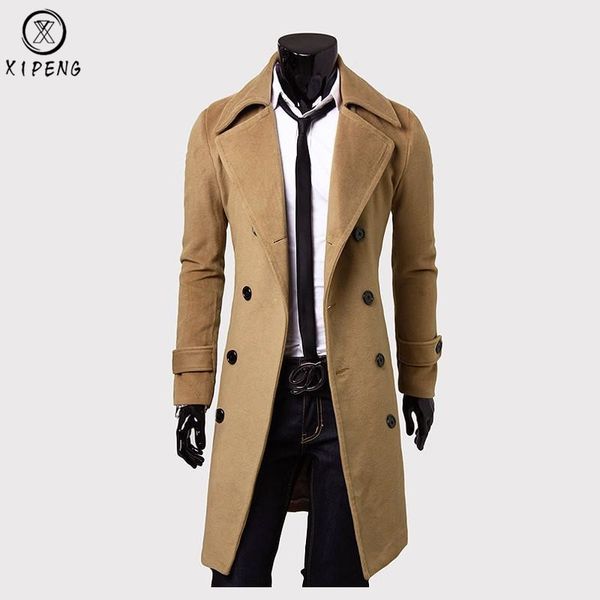 long wool coat men 2018 men trench coat winter wool blends pea jacket slim fit mens overcoat manteau homme 3xl, Tan;black
long wool coat men 2018 men trench coat winter wool blends pea jacket slim fit mens overcoat manteau homme 3xl, Tan;black