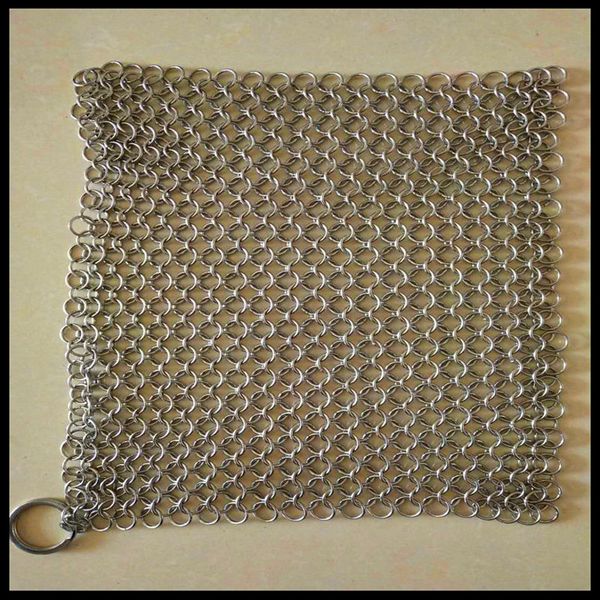 20*20cm stainless steel chainmail ring scrubber cast iron skillet pot cleaner home household cleaning tool qw7183
20*20cm stainless steel chainmail ring scrubber cast iron skillet pot cleaner home household cleaning tool qw7183