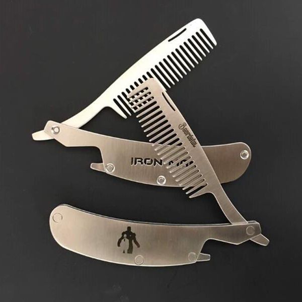 1pc stainless steel beard modeling shaping comb men's shaving mini portable foldable pocket styling & mustache brush un381
1pc stainless steel beard modeling shaping comb men's shaving mini portable foldable pocket styling & mustache brush un381