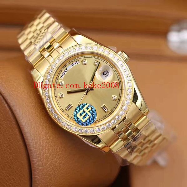 luxury wrist watch ef factory president 228238 41mm day-date 18k gold & steel swiss cal.3255 movement automatic mens watches, Slivery;brown
luxury wrist watch ef factory president 228238 41mm day-date 18k gold & steel swiss cal.3255 movement automatic mens watches, Slivery;brown