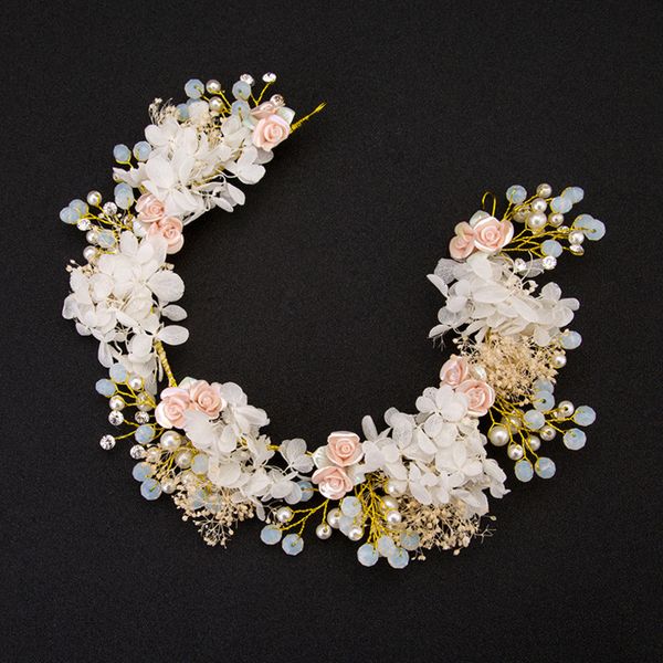 Luxury Bride Hair Accessories Pink Flower Crystal Bridal Headband Pearl Floral Beach Wedding Tiara Hair Jewelry Headpiece Party
Luxury Bride Hair Accessories Pink Flower Crystal Bridal Headband Pearl Floral Beach Wedding Tiara Hair Jewelry Headpiece Party