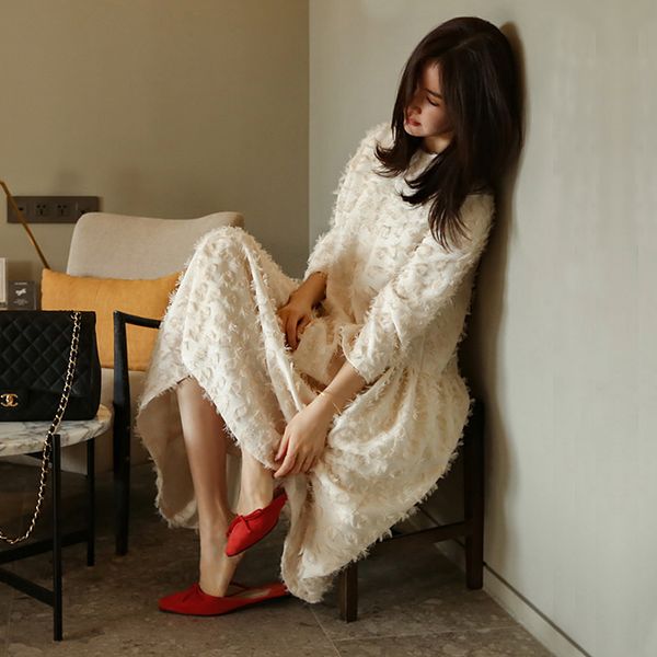 superaen women fashion dress solid color cotton round neck dress female 2018 spring new korean style loose women, White;black
superaen women fashion dress solid color cotton round neck dress female 2018 spring new korean style loose women, White;black