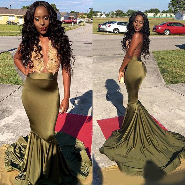 2020 olive long trumpet prom party dress deep v neck sleeveless lace stretch satin floor length black girl mermaid african evening
2020 olive long trumpet prom party dress deep v neck sleeveless lace stretch satin floor length black girl mermaid african evening