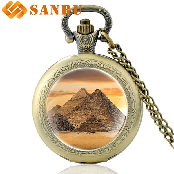 vintage bronze egyptian pyramids quartz pocket watch retro men women jewelry necklace, Slivery;golden
vintage bronze egyptian pyramids quartz pocket watch retro men women jewelry necklace, Slivery;golden