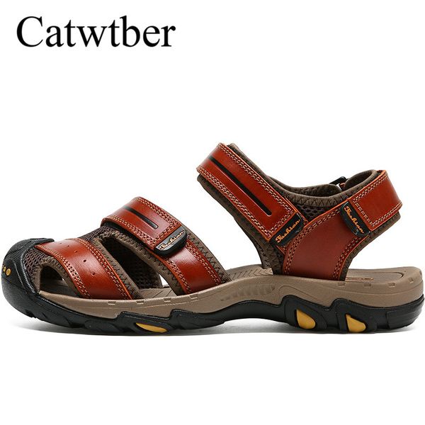 catwtber men cow leather sandals outdoor summer handmade men shoes breathable casual sandalias footwear walking beach sandals, Black
catwtber men cow leather sandals outdoor summer handmade men shoes breathable casual sandalias footwear walking beach sandals, Black