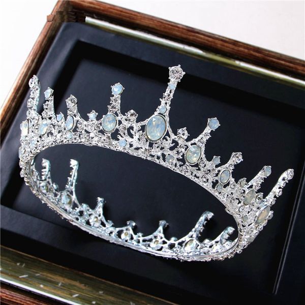 brides round crystal crown pearl ornament tiaras hair jewelry wedding dress head accessories glamorous engagement opal crowns, Golden;white
brides round crystal crown pearl ornament tiaras hair jewelry wedding dress head accessories glamorous engagement opal crowns, Golden;white