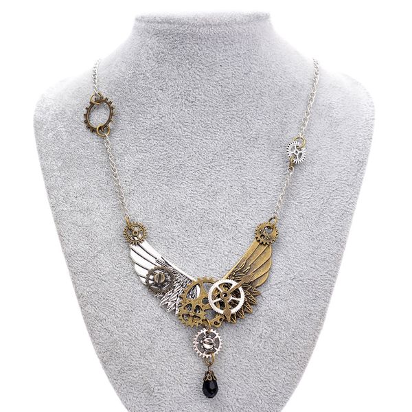 doreenbeads fashion steampunk statement necklace link cable chain antique bronze gear key pendants lover jewelry valentine gifts, Silver
doreenbeads fashion steampunk statement necklace link cable chain antique bronze gear key pendants lover jewelry valentine gifts, Silver