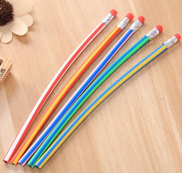 new cute stationery colorful magic bendy flexible soft pencil with eraser student school office use
new cute stationery colorful magic bendy flexible soft pencil with eraser student school office use
