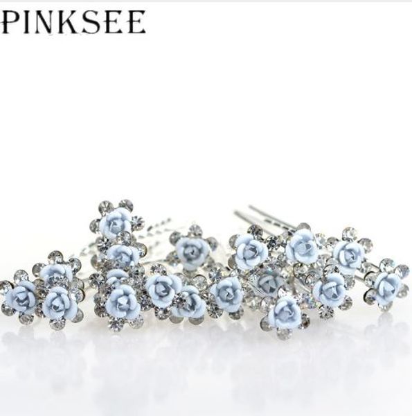 pinksee 20pcs/lot bridal wedding hair pins blue flower crystal hair clips for women jewelry accessories gift, Black;brown
pinksee 20pcs/lot bridal wedding hair pins blue flower crystal hair clips for women jewelry accessories gift, Black;brown