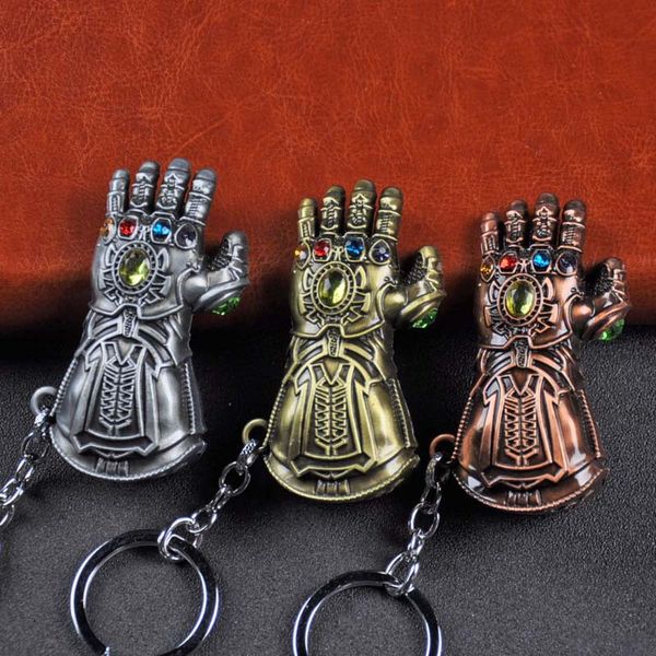 New Thanos Gloves Movie Avengers Zinc alloy Metal Keychain Key rings Holder Hangs Fashion Accessories Gift
New Thanos Gloves Movie Avengers Zinc alloy Metal Keychain Key rings Holder Hangs Fashion Accessories Gift