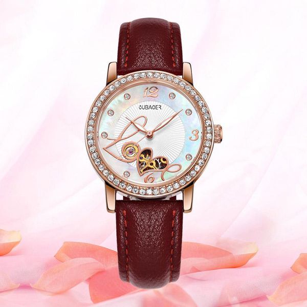 woman automatic mechanical watch luxury watches 5 colors dial hollow ladies rhinestone leather strap sports watch, Slivery;brown
woman automatic mechanical watch luxury watches 5 colors dial hollow ladies rhinestone leather strap sports watch, Slivery;brown