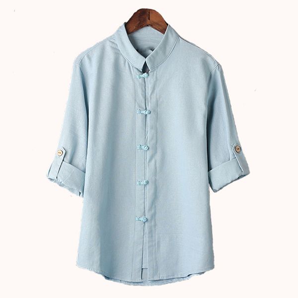 solid hcxy chinese style linen shirt mens blouse new big yards 7 points sleeve cotton shirt -5xl famous brand men shirts, White;black
solid hcxy chinese style linen shirt mens blouse new big yards 7 points sleeve cotton shirt -5xl famous brand men shirts, White;black