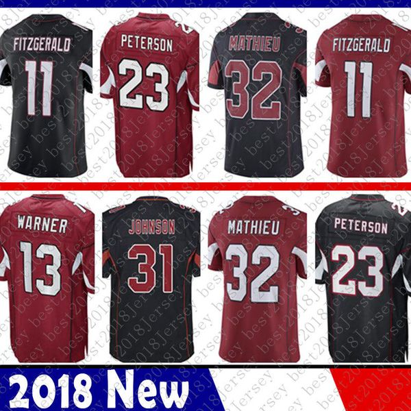 Limited Arizona 11 Larry Fitzgerald Cardinals Jersey 13 Kurt Warner 31 David Johnson Carson Palmer Jerseys